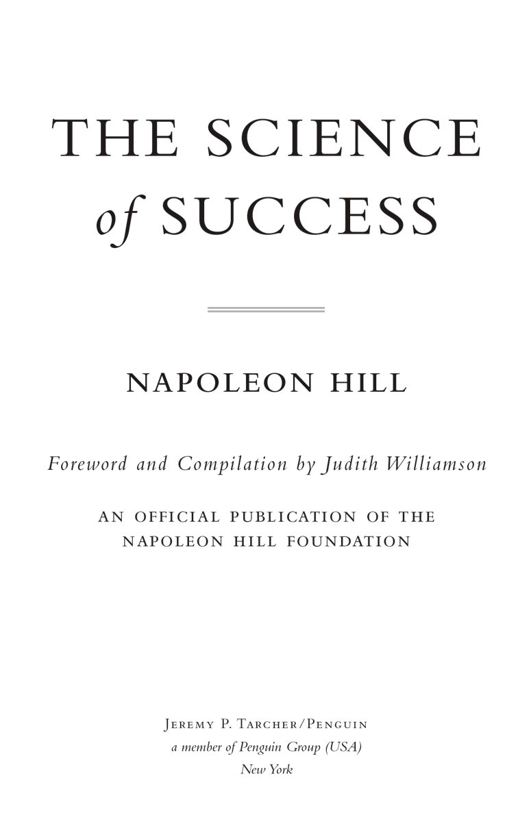 The Science of Success Napoleon Hills Proven Program for Prosperity and Happiness - image 2