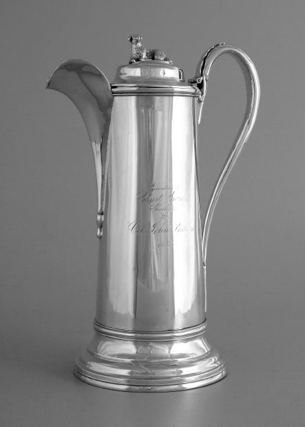 Coin-silver flagon marked by Charleston silversmith John Ewan circa 1840 - photo 3