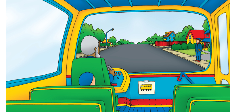 Caillou didnt want the ride on the school bus to end He was having too much - photo 12