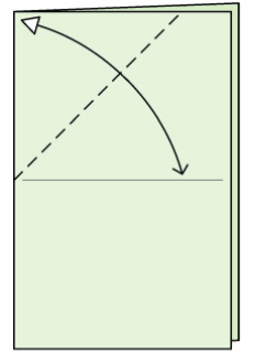 Fold and unfold the top left corner to the crease made in step 2 - photo 12