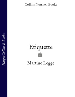 Martine Legge - Etiquette (Collins Nutshell Books)
