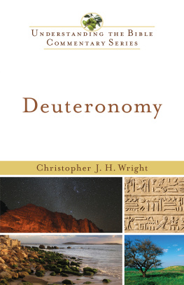 Christopher J. H. Wright Deuteronomy