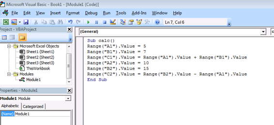 Fig 16 Code for addition and subtraction RangeA1 value5 It assigns the - photo 6