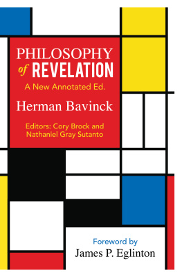 Herman Bavinck Philosophy of Revelation