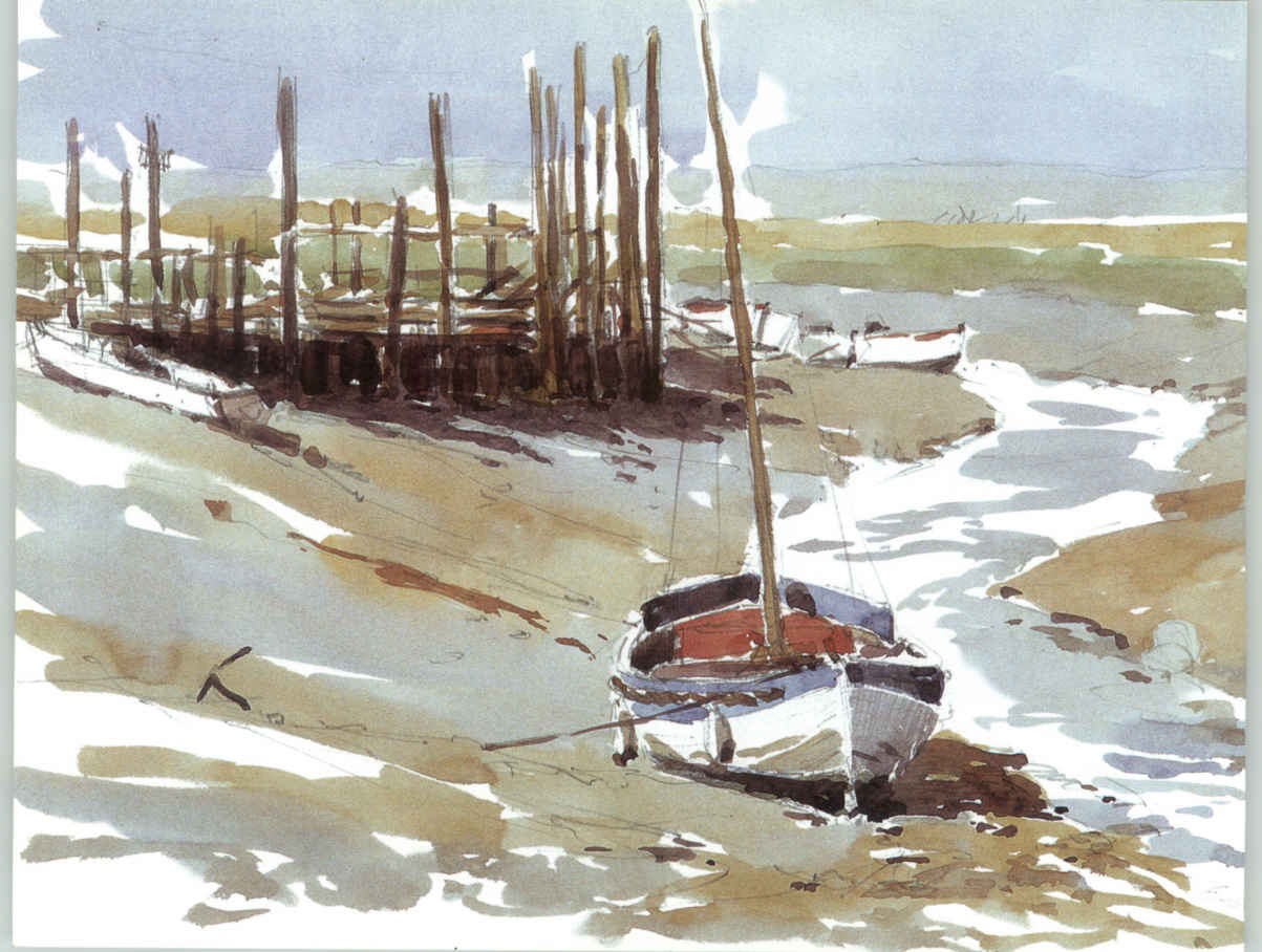 Morston Quay Norfolk 20 x 28 cm 8 x 11 in I painted this on location using - photo 8