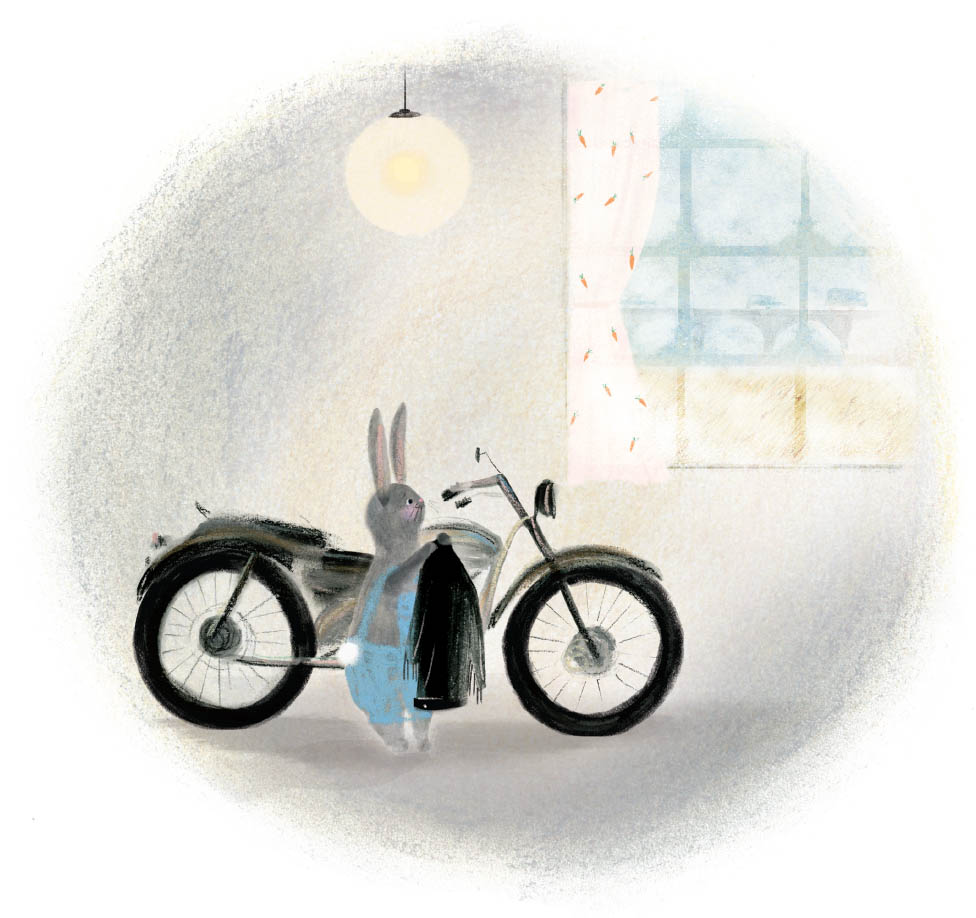 One night when Rabbit was in the mood for a story he brought the motorbike in - photo 18