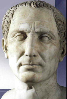 The Roman emperor Julius Caesar is depicted in this marble bust The Celtic - photo 4