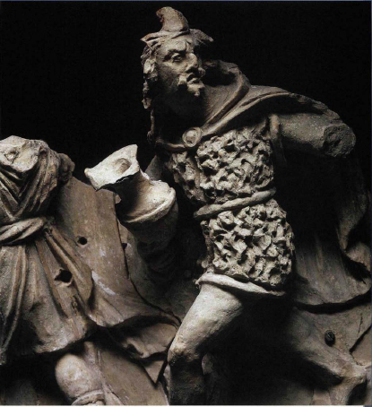 A Celtic warrior is seen fleeing in this second-century-BC sculpture found in - photo 5