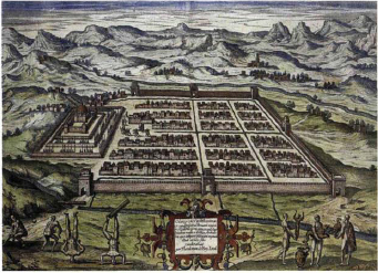 The Incan city of Cuzco appears in this 1596 color engraving Cuzco was the - photo 5