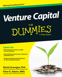 Nicole Gravagna - Venture Capital For Dummies