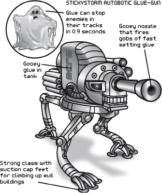 This is a Stickystorm Autobiotic Glue-Gun said Leon It can fire globs of glue - photo 12