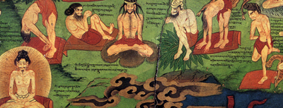 Yantric postures depicted in wall murals of the Dalai Lamas Temple in Lhasa - photo 2