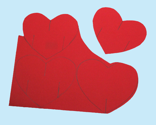 1 You will be making six hearts Use tracing paper and a pencil to transfer - photo 8