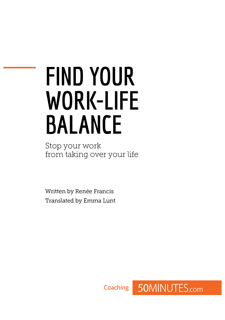 Achieving work-life balance Issue how can you stop your work life from - photo 2