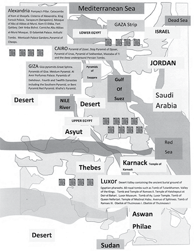 Map of Egypt A nneht looked at a shiny silver box that was eight inches - photo 3