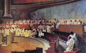 An orator speaking to senators in the senate Romans were divided into three - photo 1