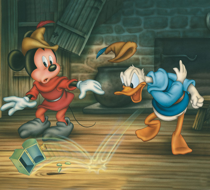 When Mickey returned from selling Bossy he showed Donald and Goofy what he had - photo 6