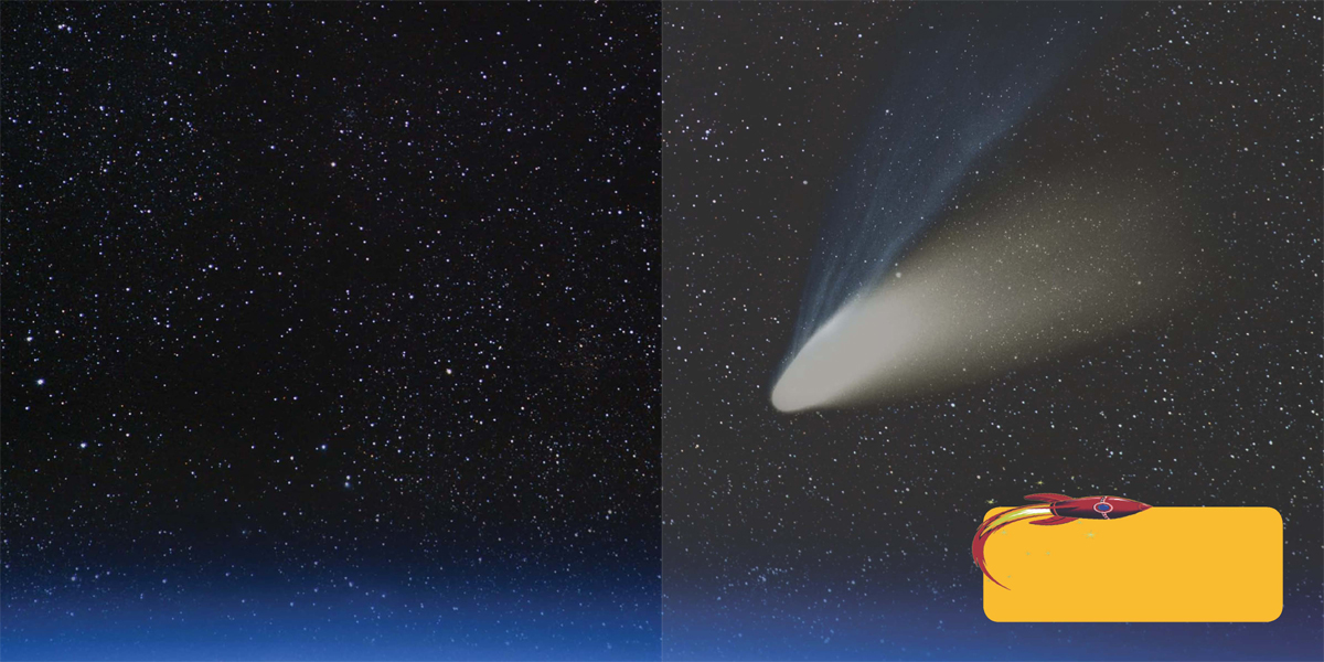 The word comet comes from a Greek word meaning long haired Comets tails flow - photo 2