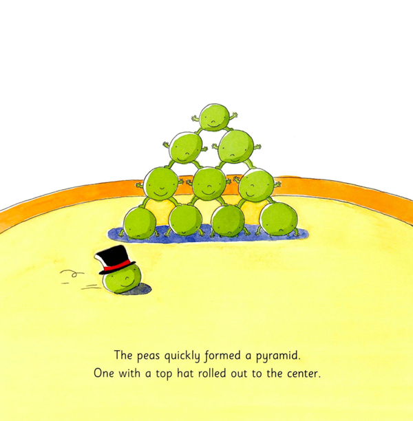 The peas quickly formed a pyramid One with a top hat rolled out to the center - photo 7