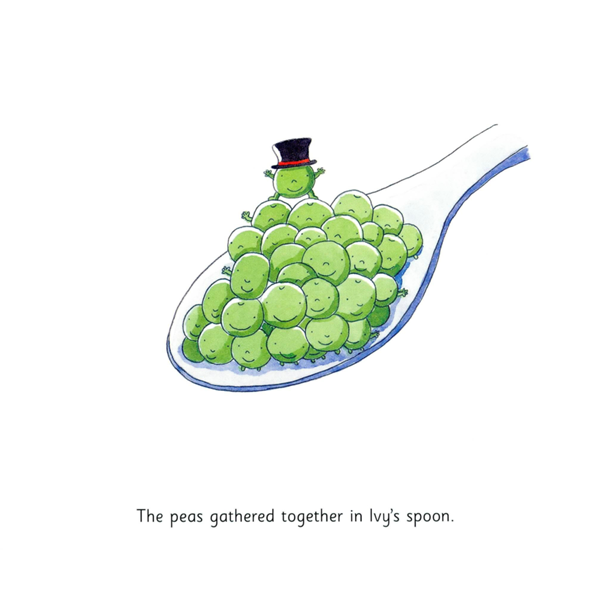 The peas gathered together in Ivys spoon now Now yelled the - photo 24