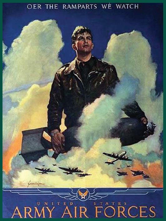 This World War II poster for the US Air Force attracted many young Americans - photo 8