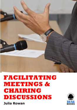 Julia Rowan - Facilitating Meetings and Chairing Discussions