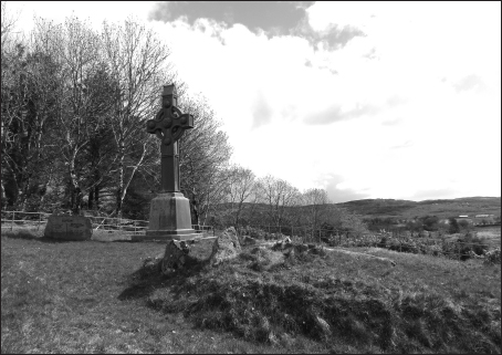 A Celtic cross marks the birthplace of Saint Columba in County Donegal - photo 3