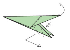 Outside-reverse-fold the top point up for the neck Mountain- and valley-fold - photo 12