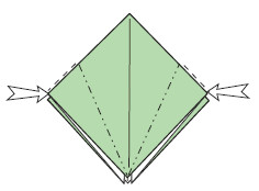 Inside-reverse-fold the left and right corners in Fold up the bottom - photo 7