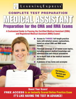 Learning Express Medical Assistant Exam