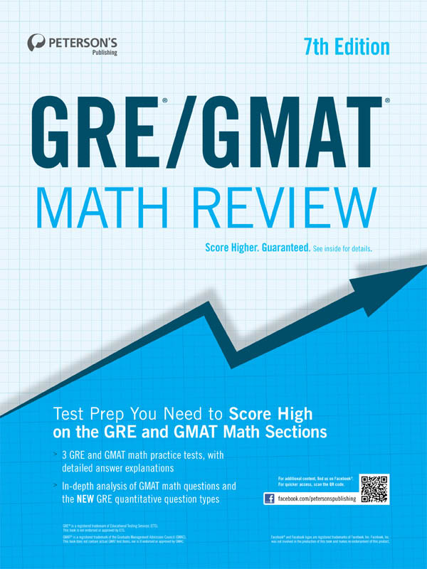 Petersons GRE GMAT Math Review 7th Edition About Petersons - photo 1