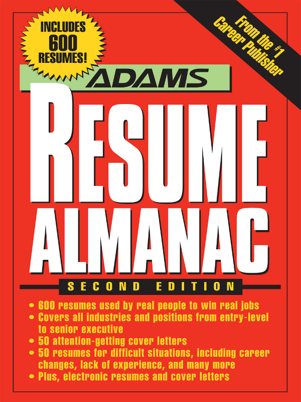 Adams Resume Almanac - image 1