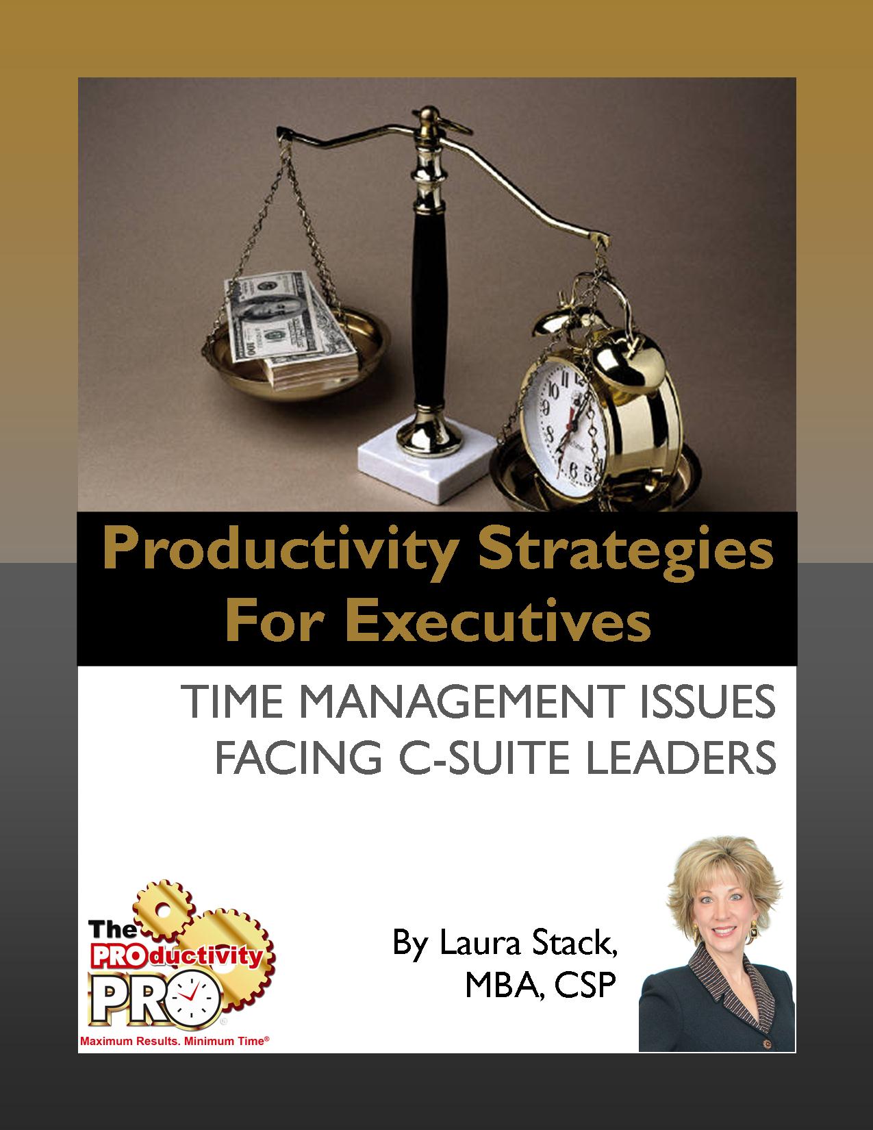 Table of Contents Productivity Strategies for Executives Time - photo 1