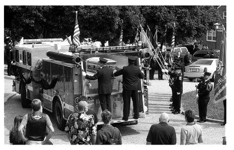 International Association of Fire Fighters honoring Mattie at his funeral June - photo 5