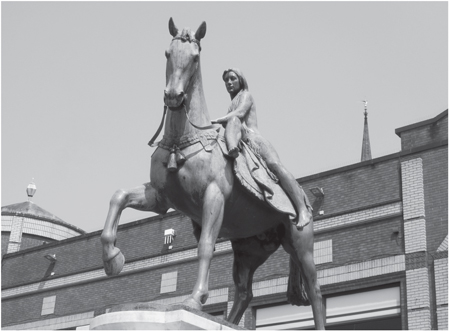 A statue of Lady Godiva unveiled in 1949 stands in Broadgate 2013 Only one - photo 5