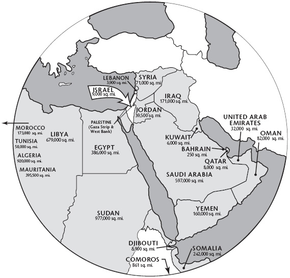 The tiny nation of Israel and its hostile Muslim neighbors The Arab nations - photo 3