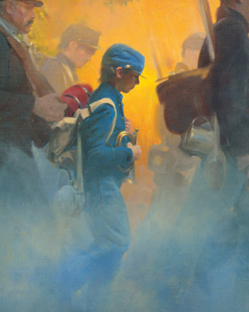 In one cloud of dust marched a young boy in a blue uniform with a full - photo 4