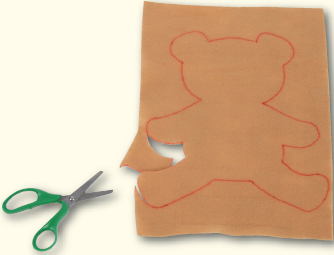 1 Draw a teddy bear shape on poster board See for the pattern Cut it out - photo 12