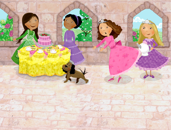 Princess Emma and Princess Abby took their friends to the tea room Everything - photo 25