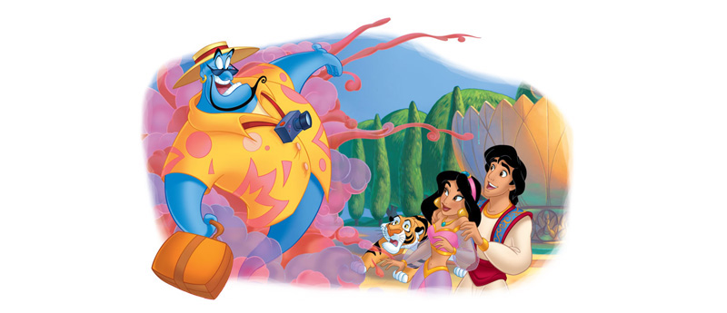 A spark flew from the Genies finger and soon Aladdin and Jasmine were - photo 4