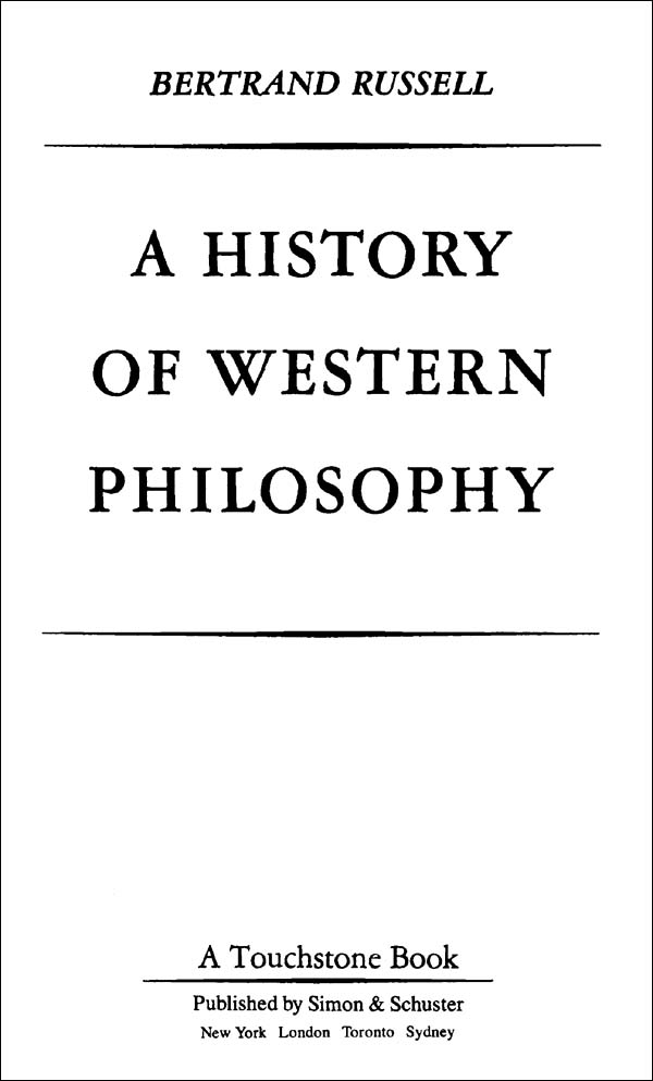 A History of Western Philosophy - image 1