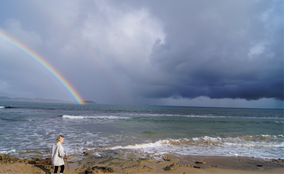 So treasure all our rainbows Our skies of crystal blue for they were made so - photo 26