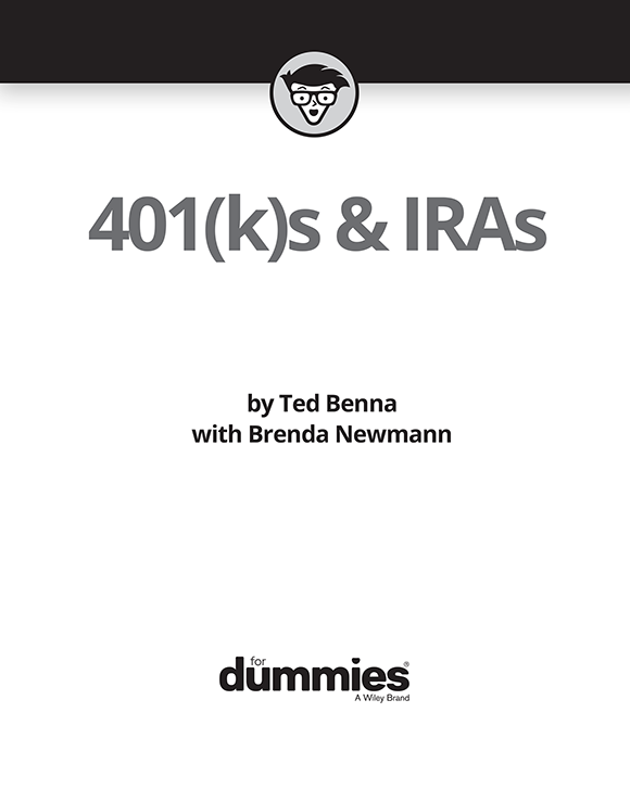 401ks IRAs For Dummies Published by John Wiley Sons Inc 111 River - photo 2