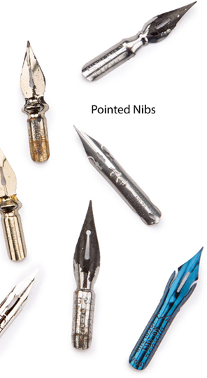 Calligraphers use pointed nibs for traditional copperplate and more modern - photo 6