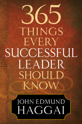 John Edmund Haggai 365 Things Every Successful Leader Should Know