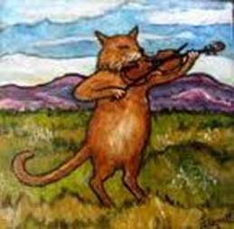 A cat came fiddling outof a barn With a pair of bagpipes under her arm She - photo 2