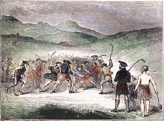 The Scottish game shinty and other early ball-and-stick games helped develop - photo 3