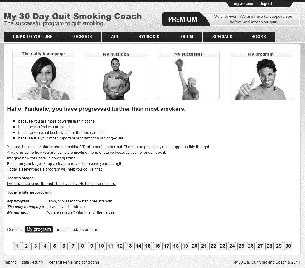 Download the free accompanying app myquitsmokingcoach Visit the online - photo 1