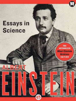 Albert Einstein - Essays in Science