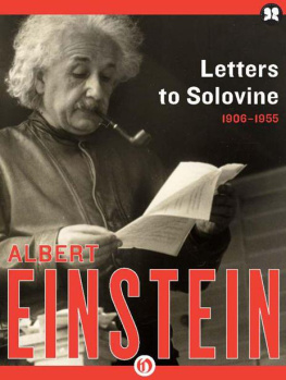 Albert Einstein - Letters to Solovine: 1906-1955